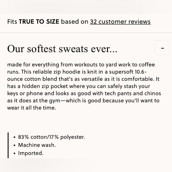 NWT J CREW Summit 11 oz. soft-knit fleece full-zip hoodie in black size XL - Picture 10 of 10